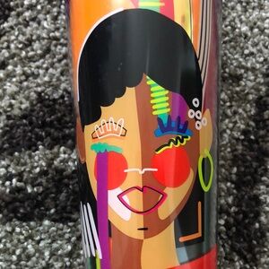 24ounce Bright FuNkY colorful iced Starbucks cup container mug NEW with STRAW